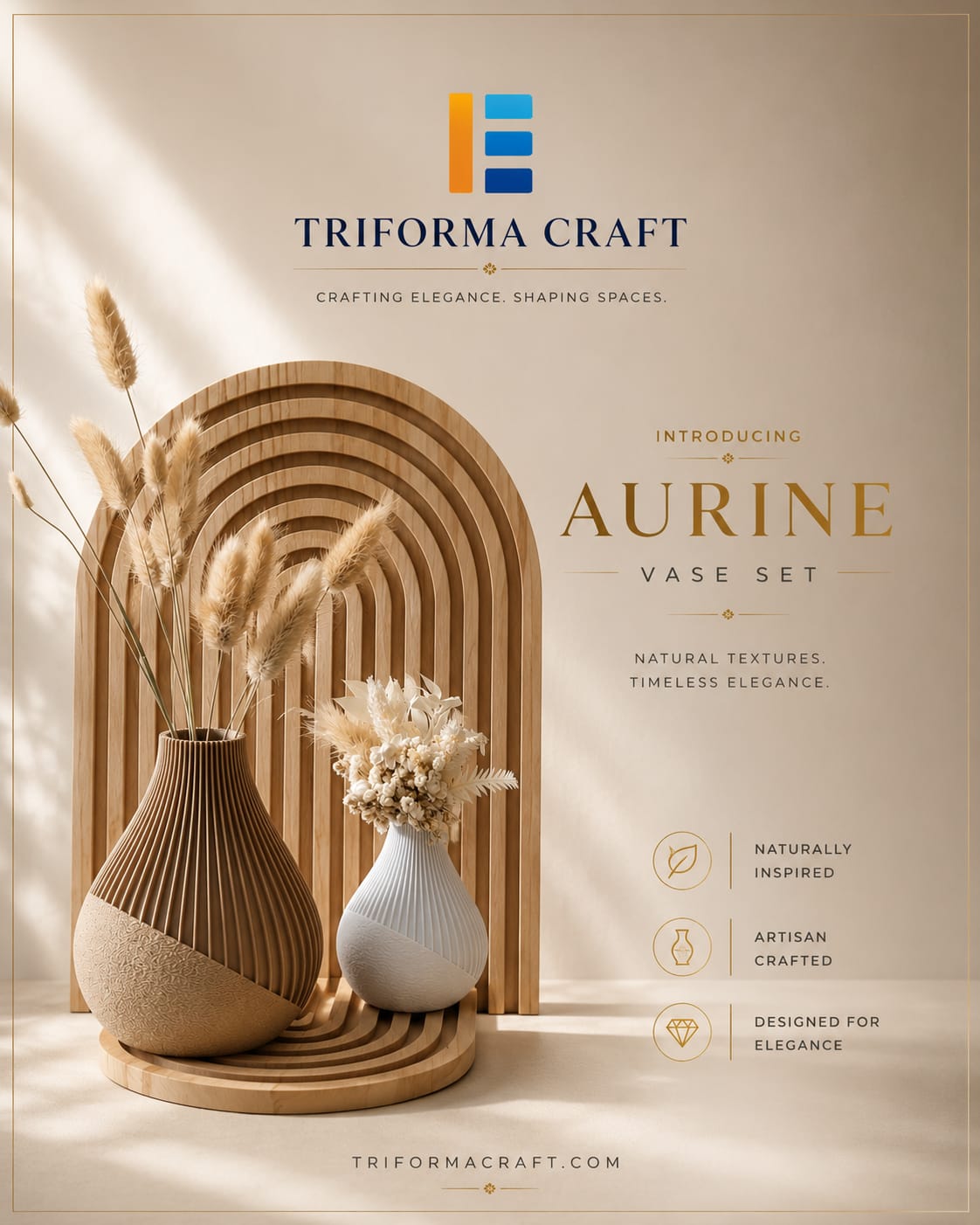 Aurine Vase set